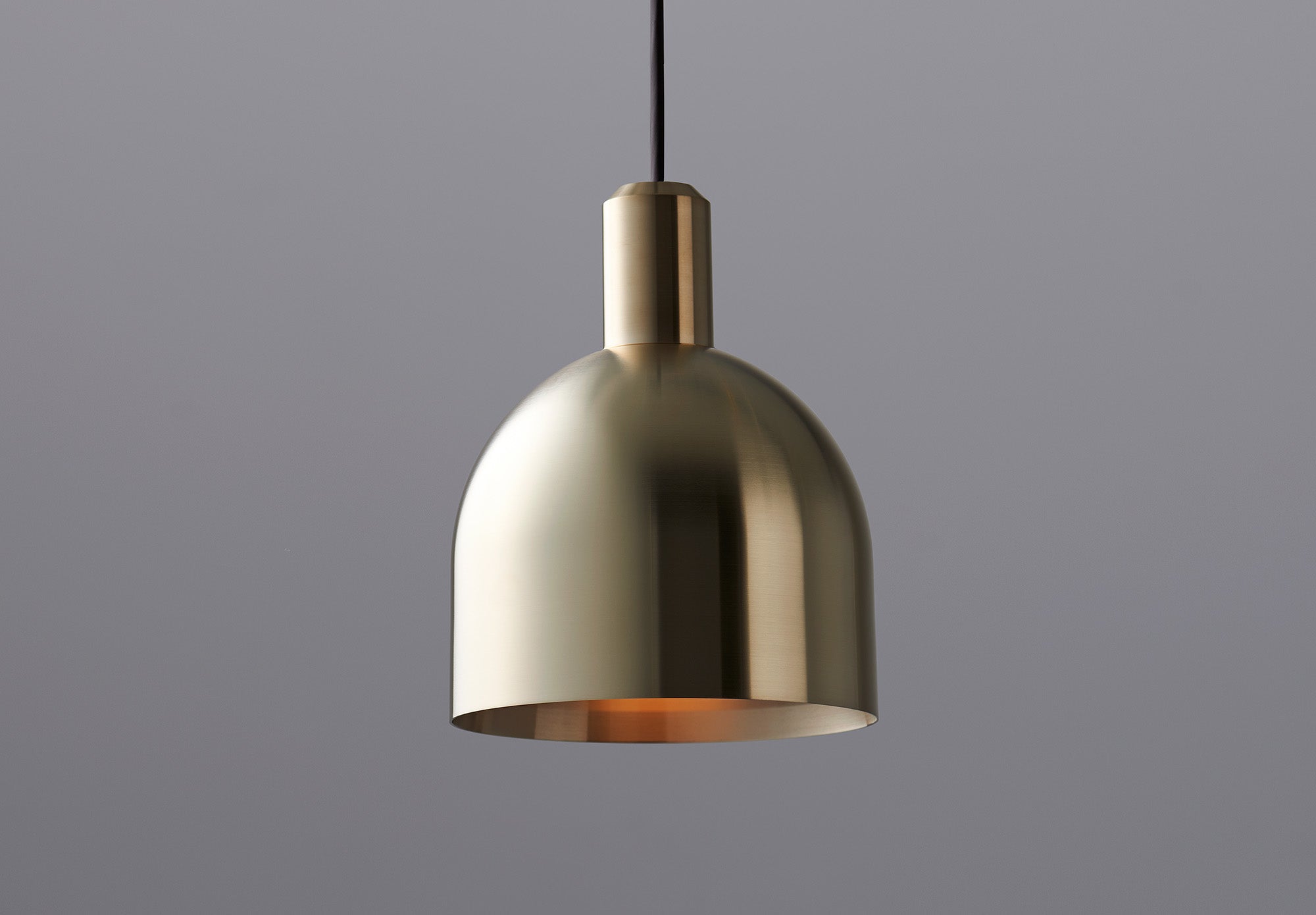 Bullet round shade / brass - NEW LIGHT POTTERY